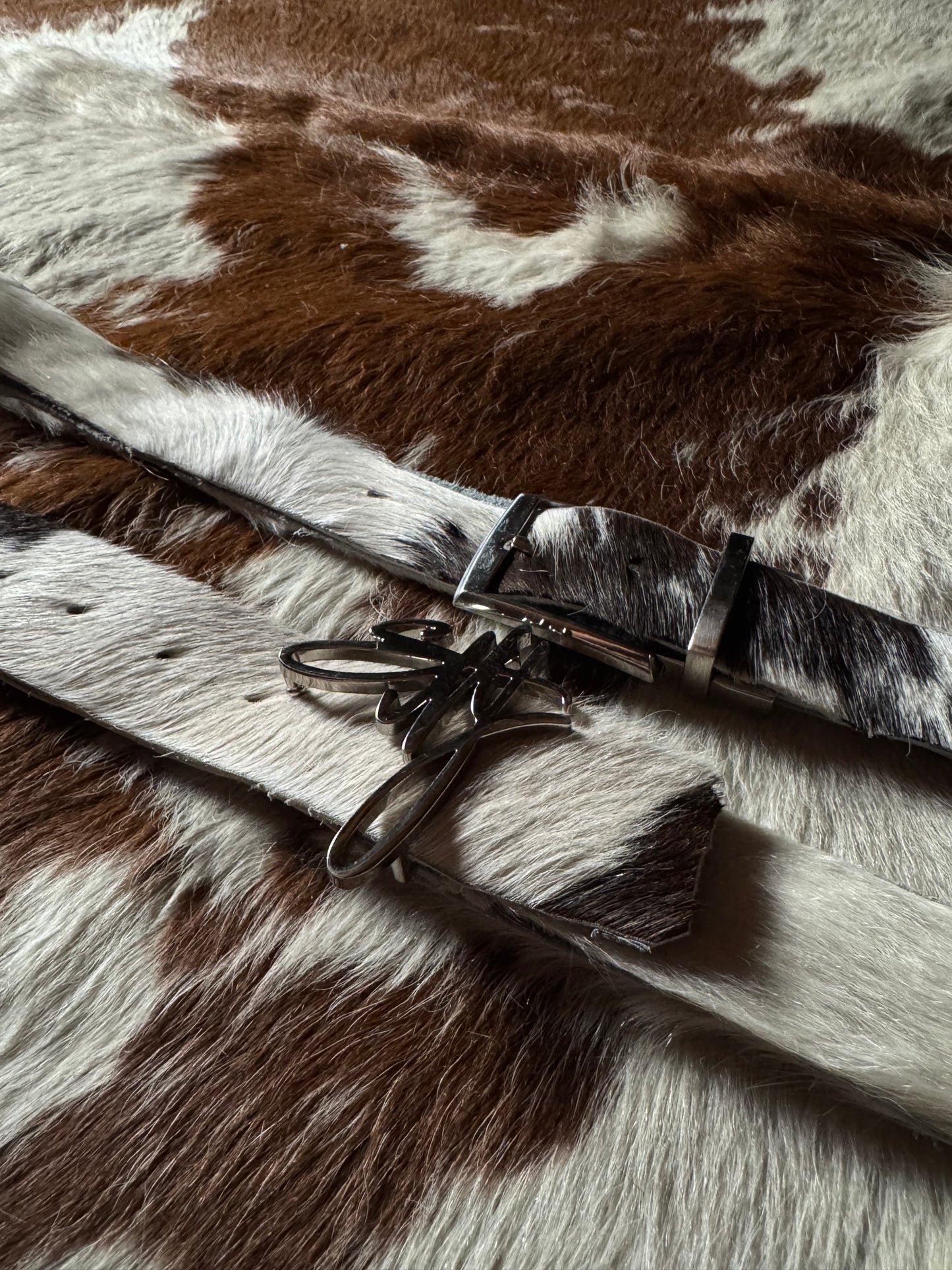 cow hide belt