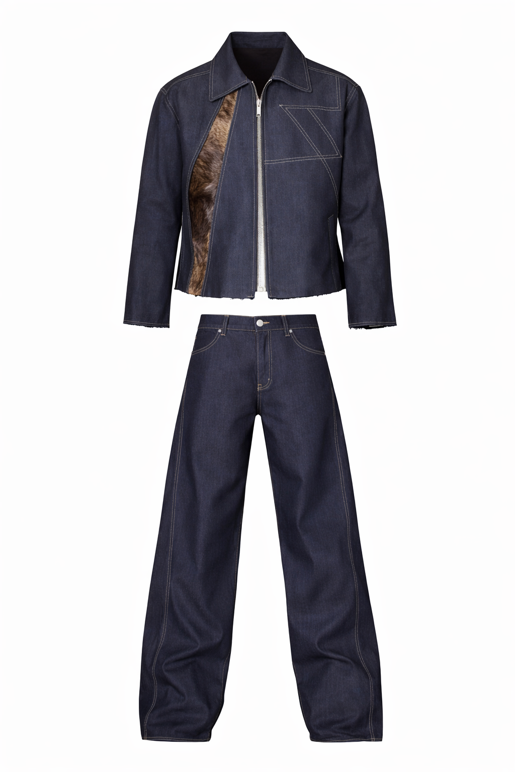 SNY MENS COWHIDE DENIM SET