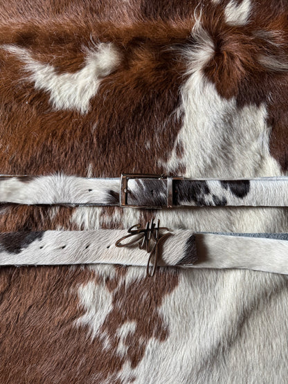 cow hide belt