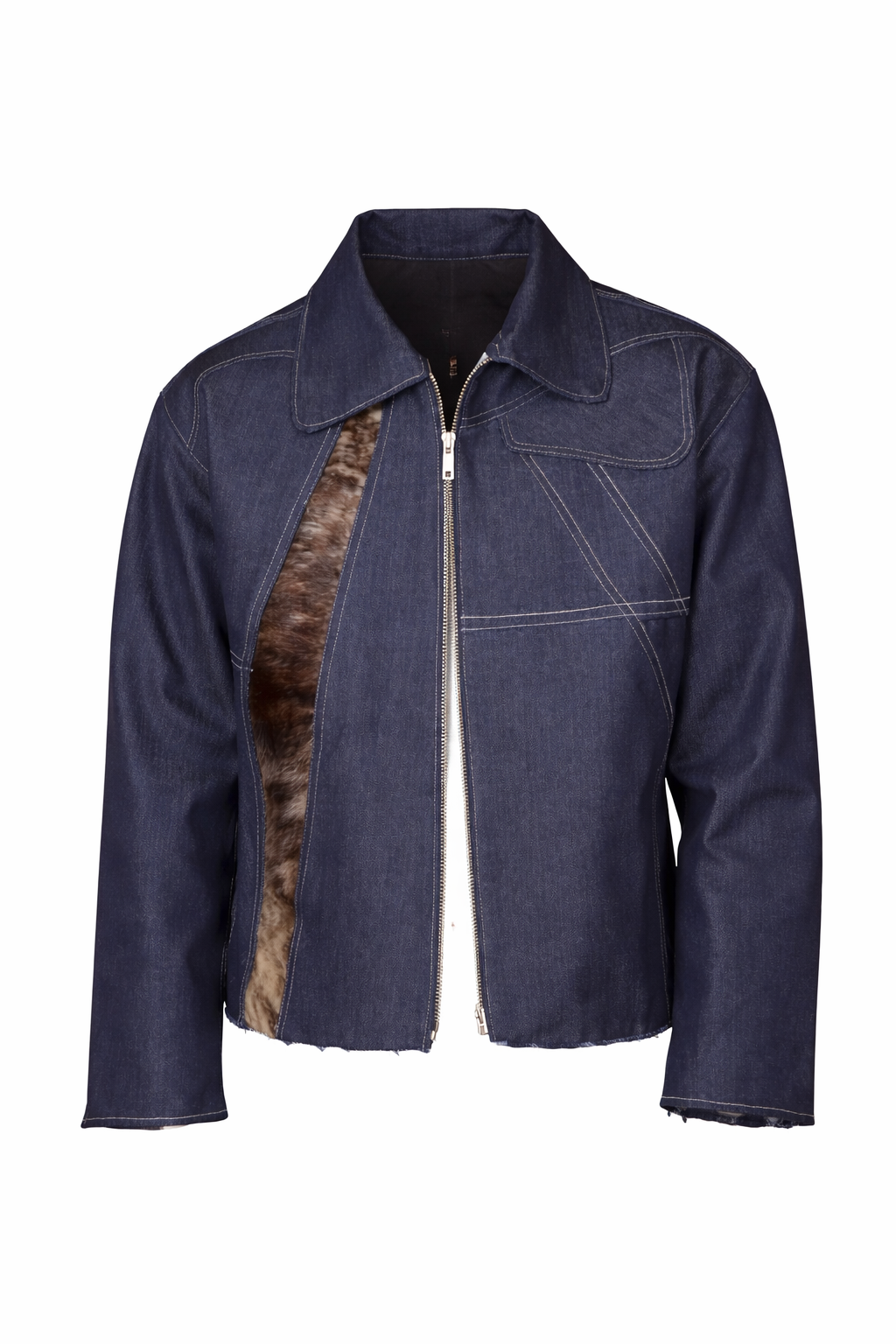SNY DENIM COWHIDE JACKET